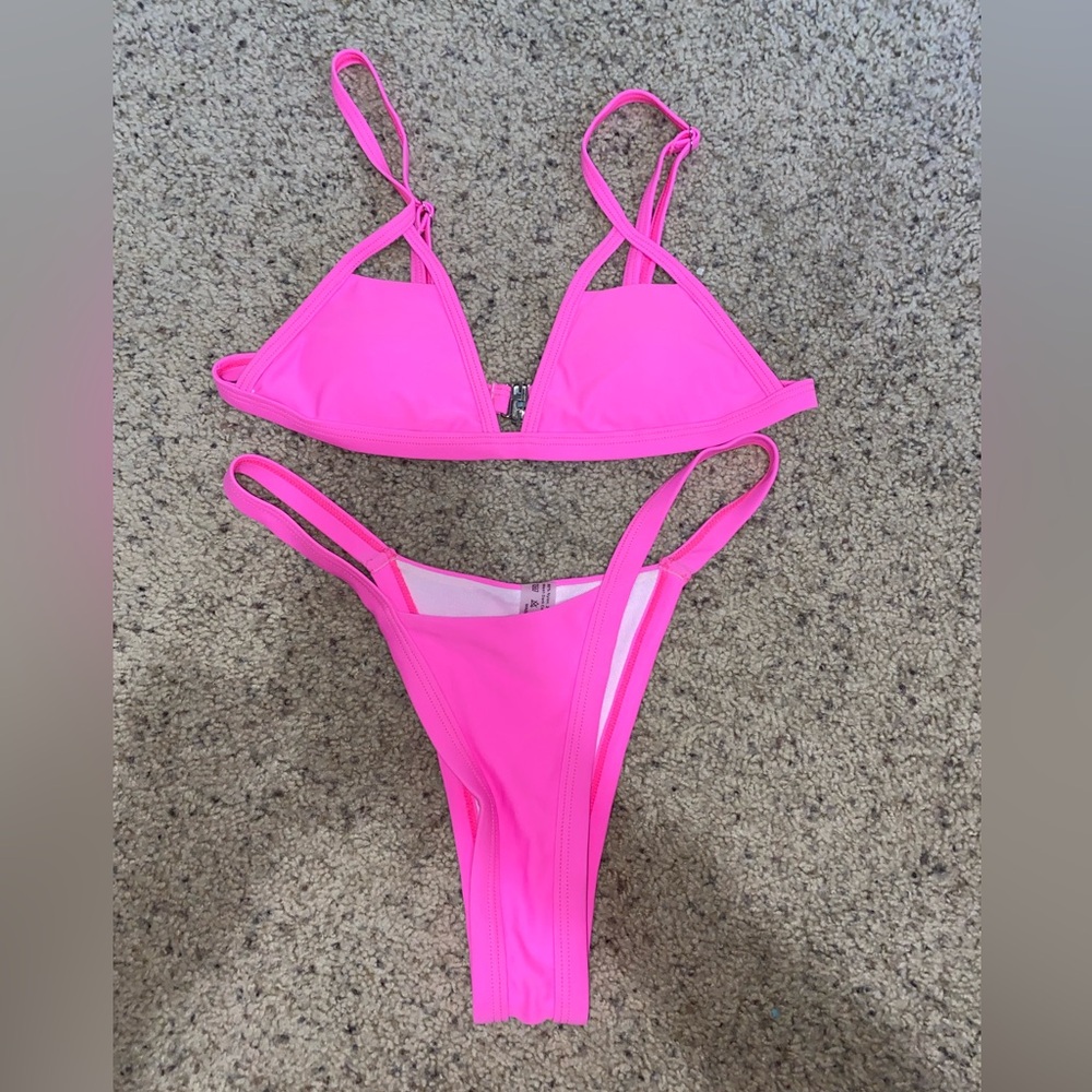 Hot Pink Small Bikini Set
